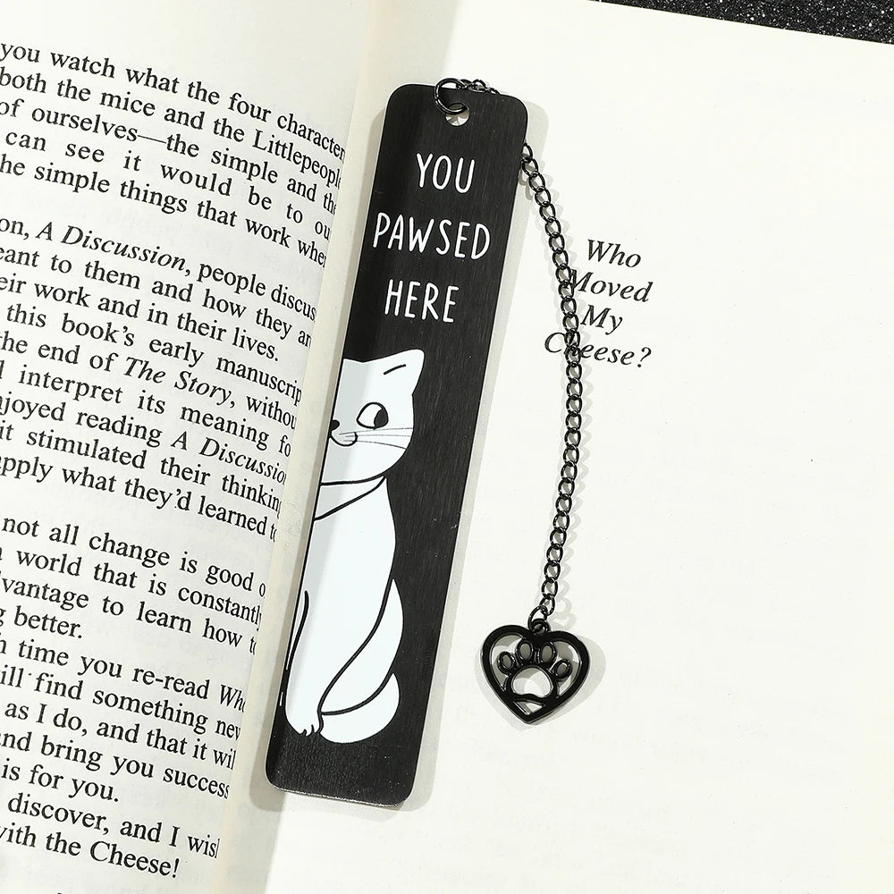 Funky Cat Bookmark with Tassel