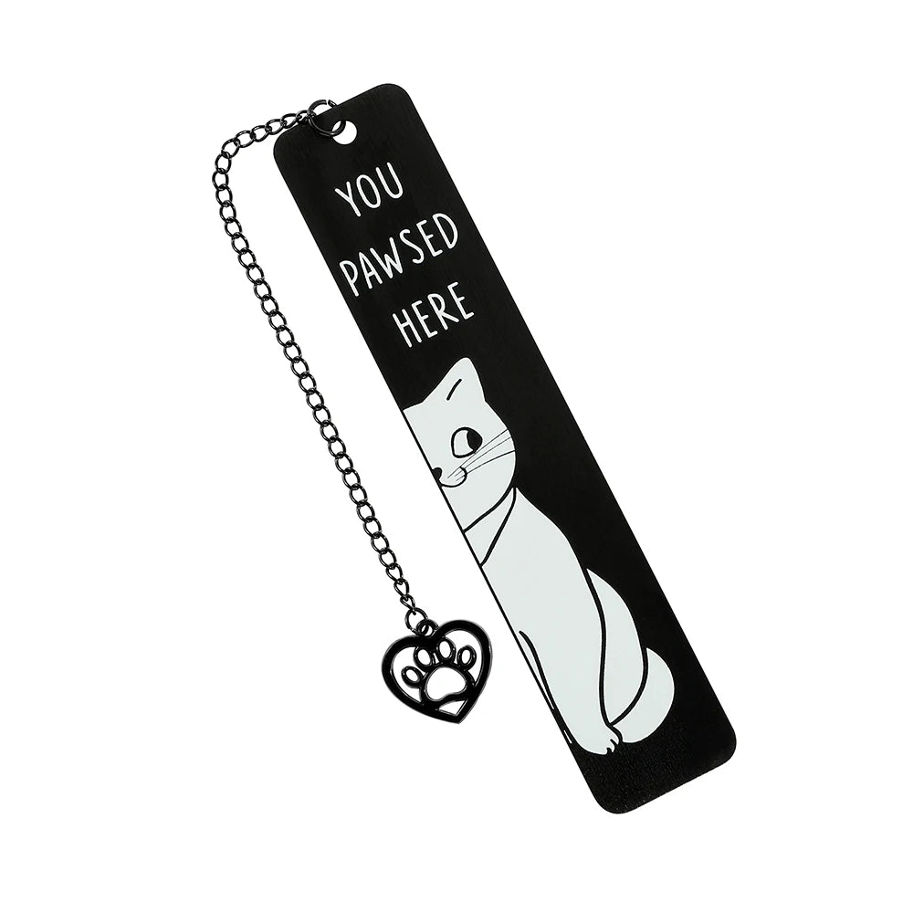 Funky Cat Bookmark with Tassel