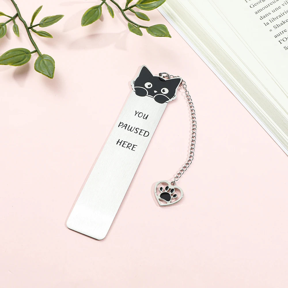 Funky Cat Bookmark with Tassel