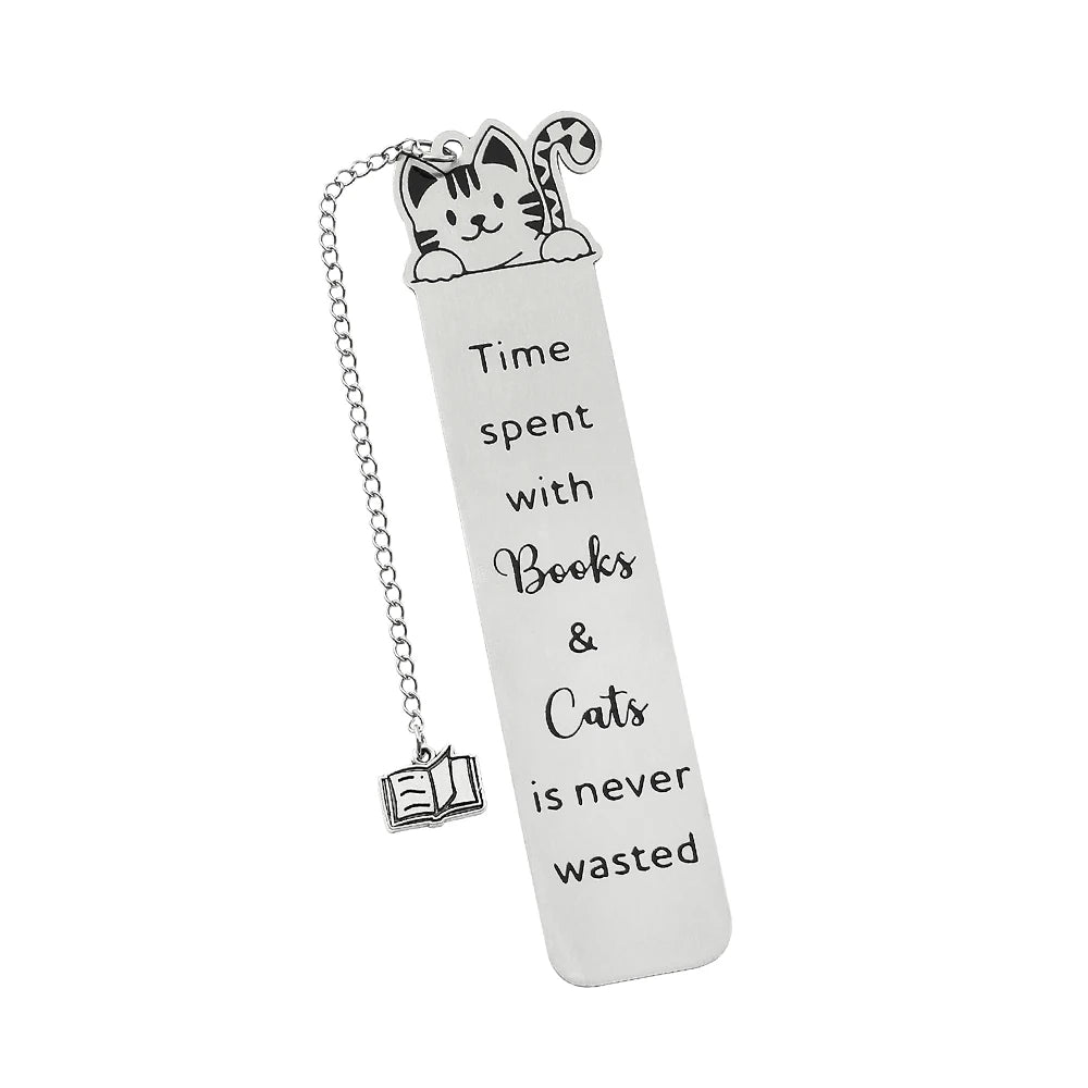 Funky Cat Bookmark with Tassel