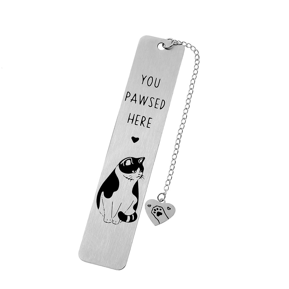 Funky Cat Bookmark with Tassel