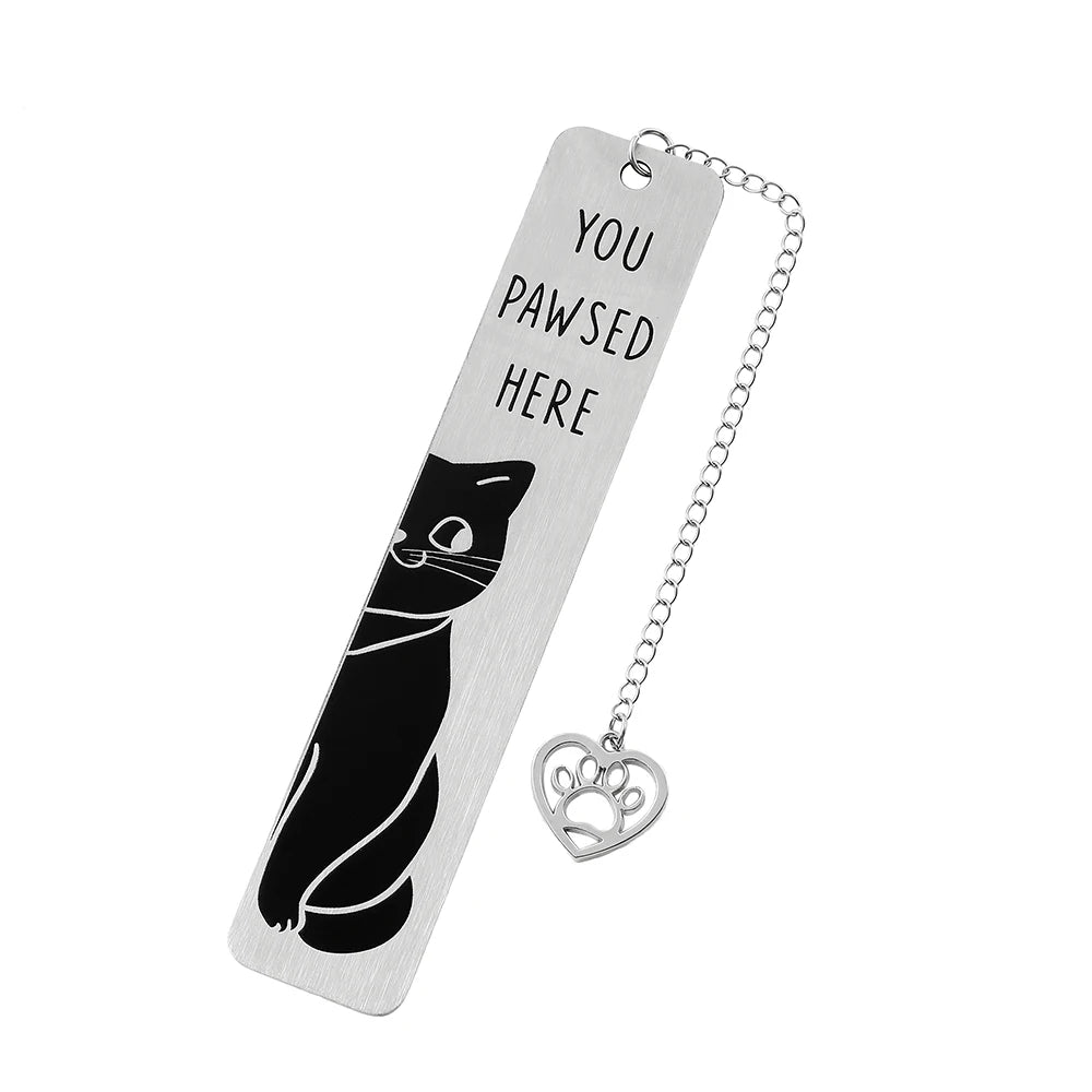 Funky Cat Bookmark with Tassel
