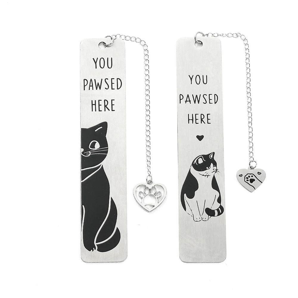 Funky Cat Bookmark with Tassel