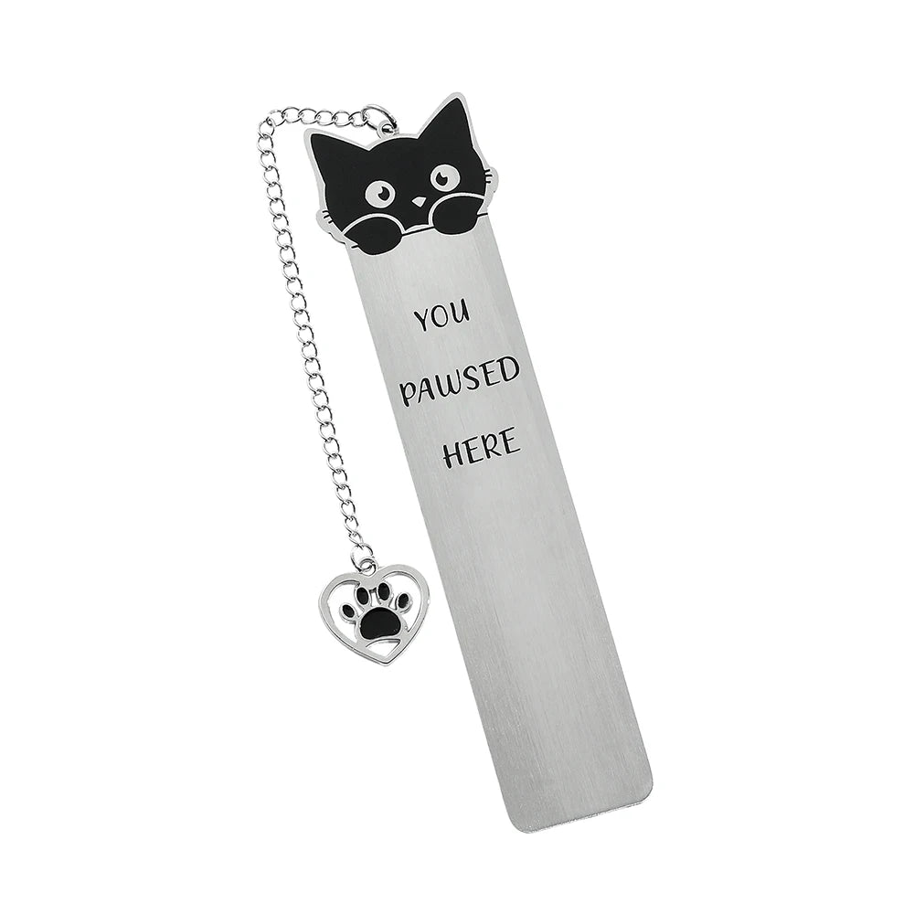 Funky Cat Bookmark with Tassel