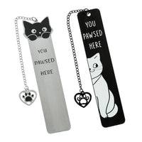 Funky Cat Bookmark with Tassel