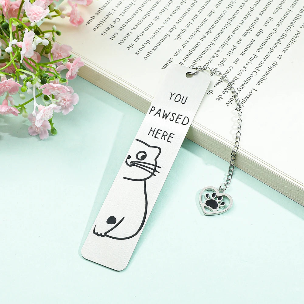 Funky Cat Bookmark with Tassel