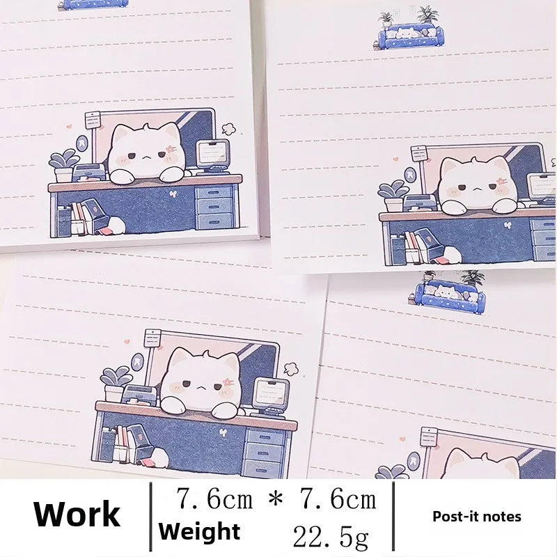 Adorable Cat Sticky Notes