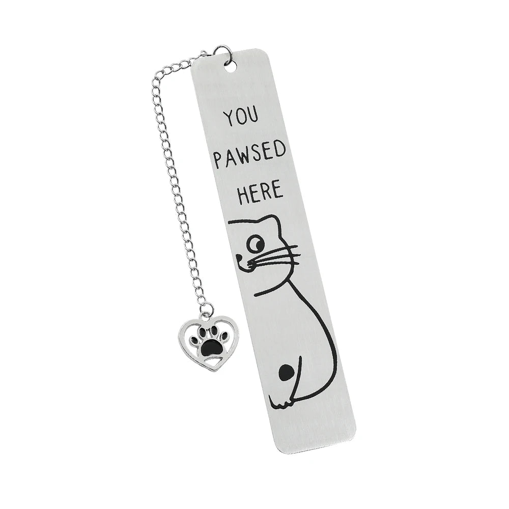 Funky Cat Bookmark with Tassel