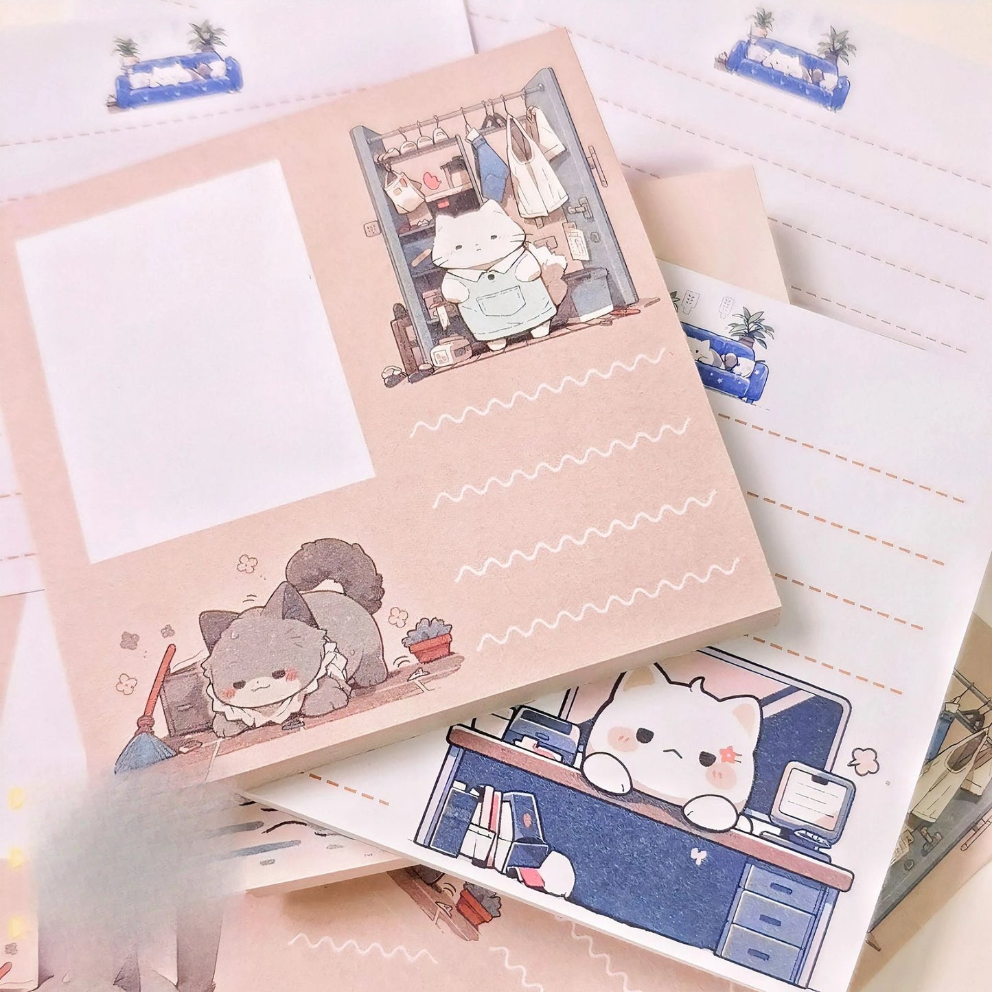 Adorable Cat Sticky Notes