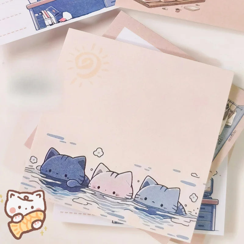 Adorable Cat Sticky Notes