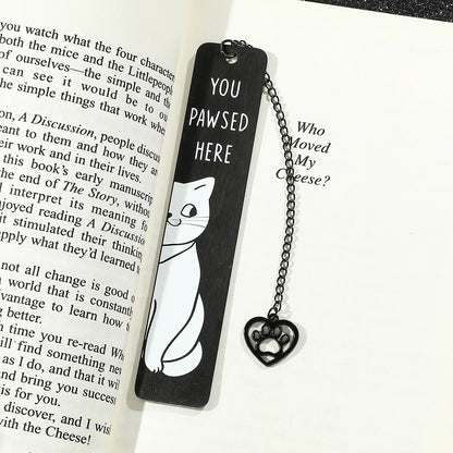 Funky Cat Bookmark with Tassel
