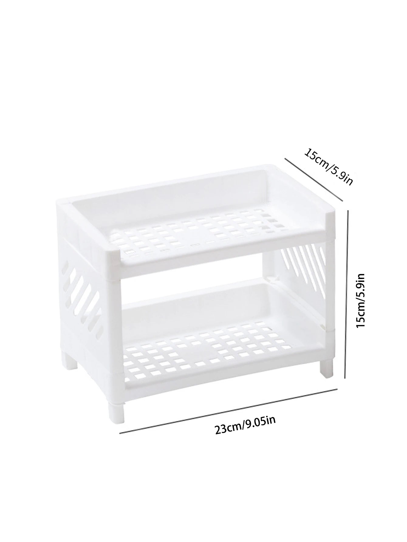 Elegant Double-Layer Desk Organizer