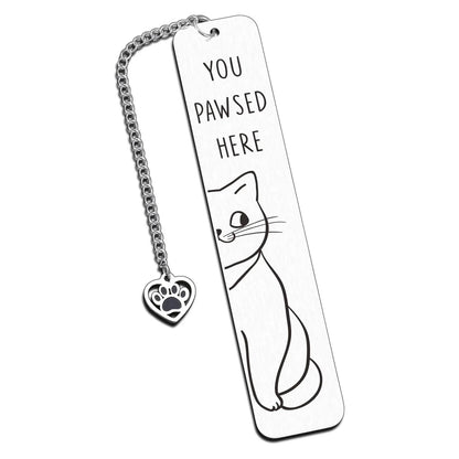 Funky Cat Bookmark with Tassel