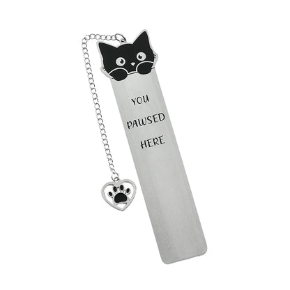 Funky Cat Bookmark with Tassel