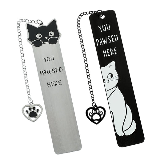 Funky Cat Bookmark with Tassel